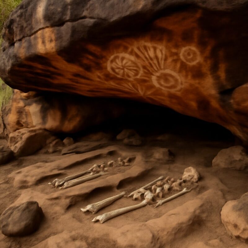 Aboriginal rock shelter burials