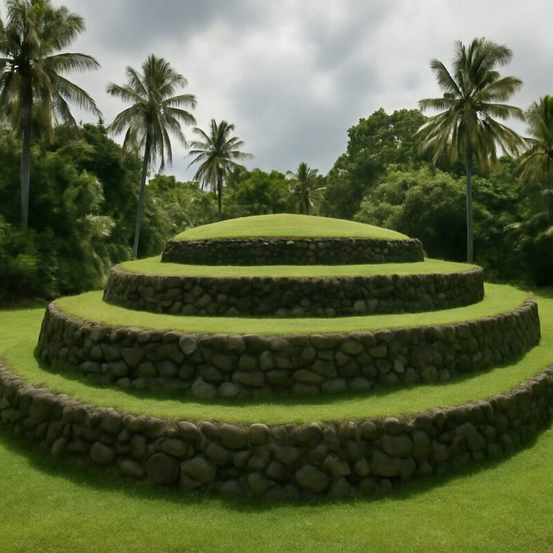 Samoa royal burial mounds